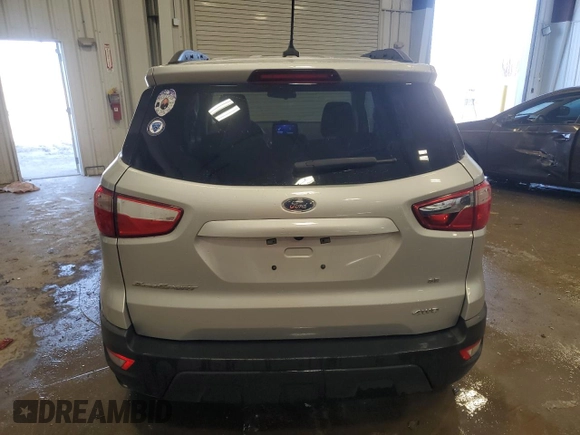 2020 Ford EcoSport SE with VIN MAJ6S3GL7LC318549, listed as a Copart auction lot 48242785 with 44,624 mi miles and Salvage Title. Bid and sale history available at DreamBid. Image 6.