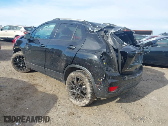 2022 Chevrolet Trax LT with VIN KL7CJPSM4NB534680, listed as a IAAI auction lot 41706535 with 104,130 mi miles. Bid and sale history available at carsss.com. Image 3.