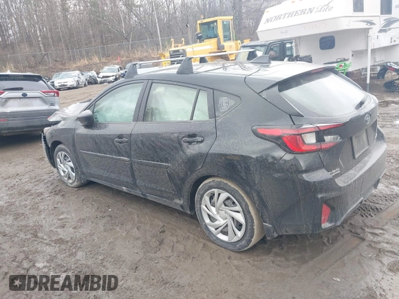 2024 Subaru Impreza with VIN JF1GUABC9R8322785, listed as a IAAI auction lot 41897539 with 24,256 mi miles and . Bid and sale history available at DreamBid. Image 3.