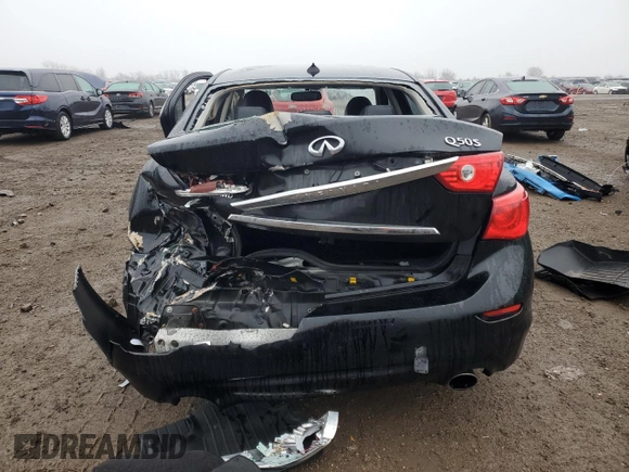 2017 Infiniti Q50 2.0t Premium with VIN JN1CV7AR6HM680529, listed as a Copart auction lot 86398934 with 101,765 mi miles and Salvage Title. Bid and sale history available at carsss.com. Image 6.