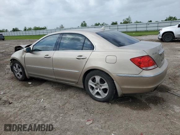 2006 Acura RL z VIN JH4KB16576C008162, wystawiony jako Copart lot #51801115 z przebiegiem Nie podano mil oraz Szkoda całkowita • Salvage title. Historia ofert i sprzedaży dostępna na DreamBid. Obrazek 2.