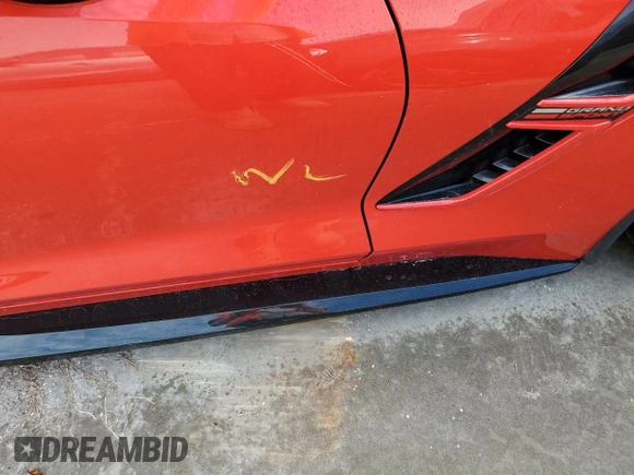 2017 Chevrolet Corvette Grand Sport 2LT with VIN 1G1YX2D77H5111816, listed as a Copart auction lot 74997504 with 19,891 mi miles and Non Repairable. Bid and sale history available at carsss.com. Image 12.