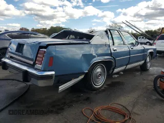 1987 Ford Ltd Crown Victoria with VIN 2FABP73F5HX115600, listed as a Copart auction lot 74781524 with 21,565 mi miles and Salvage Title. Bid and sale history available at carsss.com. Image 3.