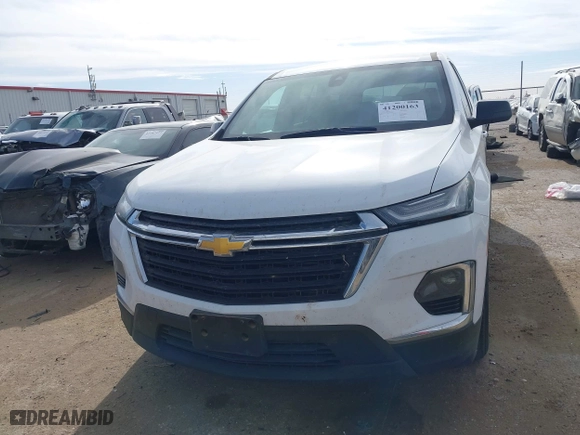 2023 Chevrolet Traverse LS with VIN 1GNERFKW2PJ209669, listed as a IAAI auction lot 41200163 with 34,946 mi miles. Bid and sale history available at carsss.com. Image 12.