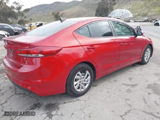 2017 Hyundai Elantra SE with VIN KMHD74LF8HU121511, listed as a IAAI auction lot 41741418 with 90,233 mi miles. Bid and sale history available at carsss.com. Image 4.