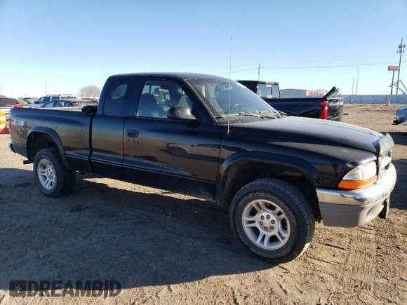 2004 Dodge Dakota SLT with VIN 1D7HG42N94S608873, listed as a Copart auction lot 83300874 with 119,539 mi miles and Salvage Title. Bid and sale history available at carsss.com. Image 4.