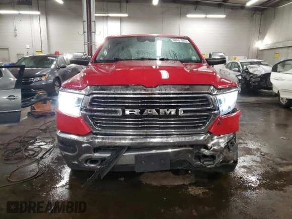 2019 Ram 1500 Laramie with VIN 1C6SRFDT1KN609441, listed as a Copart auction lot 88951085 with 98,922 mi miles and Salvage Title. Bid and sale history available at carsss.com. Image 5.
