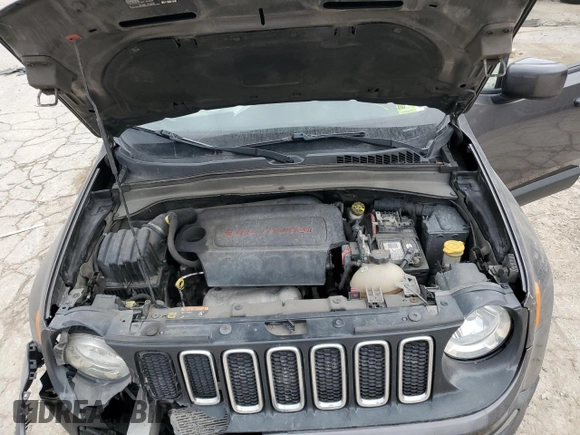 2017 Jeep Renegade Latitude with VIN ZACCJBBB6HPF30337, listed as a Copart auction lot 46453805 with 132,095 mi miles and Salvage Title. Bid and sale history available at carsss.com. Image 13.