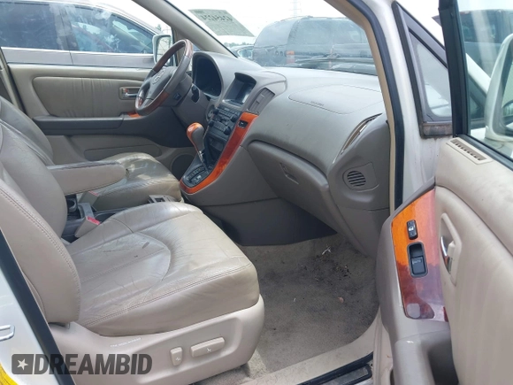 2002 Lexus RX 300 with VIN JTJGF10U220139584, listed as a IAAI auction lot 42454224 with 240,475 mi miles and . Bid and sale history available at DreamBid. Image 5.