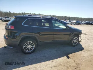 2019 Jeep Cherokee Latitude Plus with VIN 1C4PJLLB4KD202281, listed as a Copart auction lot 48633225 with 153,366 mi miles and Salvage Title. Bid and sale history available at DreamBid. Image 3.