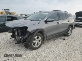 2018 GMC Terrain SLE with VIN 3GKALMEV4JL332863, listed as a Copart auction lot 50884365 with 81,750 mi miles and Salvage Title. Bid and sale history available at carsss.com. Image 1.