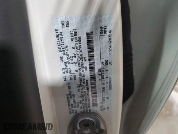 2022 Ford Escape SE z VIN 1FMCU9G68NUB81649, wystawiony jako Copart lot #65393164 z przebiegiem 22 284 mil mil oraz Szkoda całkowita • Salvage title. Historia ofert i sprzedaży dostępna na DreamBid. Obrazek 13.