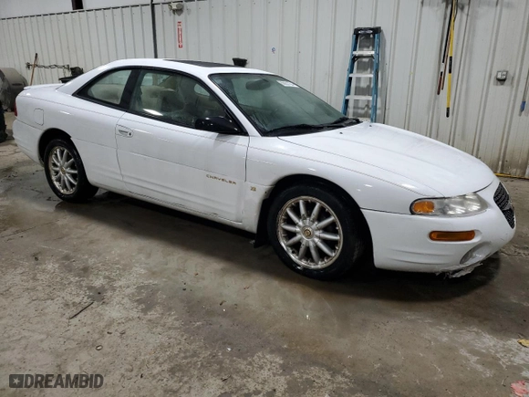1998 Chrysler Sebring Lxi with VIN 4C3AU52N6WE127896, listed as a Copart auction lot 80051754 with 71,034 mi miles and Salvage Title. Bid and sale history available at carsss.com. Image 4.