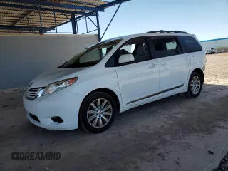2017 Toyota Sienna LE with VIN 5TDJZ3DC2HS184057, listed as a Copart auction lot 60904795 with 62,055 mi miles and Salvage title. Bid and sale history available at DreamBid. Image 1.