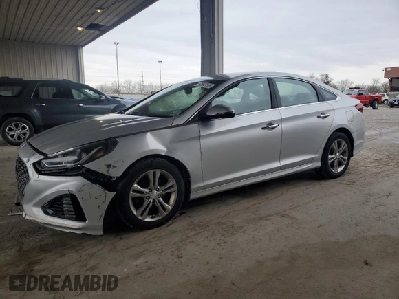 2018 Hyundai Sonata SEL with VIN 5NPE34AF8JH716737, listed as a Copart auction lot 52597155 with 157,574 mi miles and Clean Title. Bid and sale history available at DreamBid. Image 1.