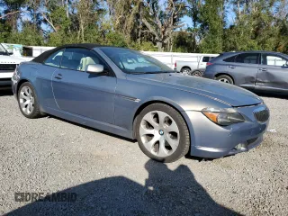 2006 BMW 6 Series 650Ci with VIN WBAEK13426CN79338, listed as a Copart auction lot 80125834 with 138,724 mi miles and Clean Title. Bid and sale history available at carsss.com. Image 4.