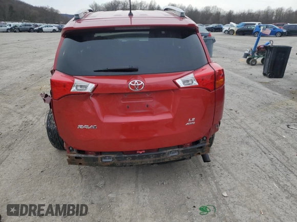 2015 Toyota RAV4 LE with VIN 2T3BFREV6FW248774, listed as a Copart auction lot 51546965 with 103,894 mi miles and Salvage title. Bid and sale history available at DreamBid. Image 6.