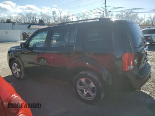 2013 Honda Pilot EX-L with VIN 5FNYF4H56DB047288, listed as a Copart auction lot 46247905 with 123,453 mi miles and Salvage Title. Bid and sale history available at DreamBid. Image 2.