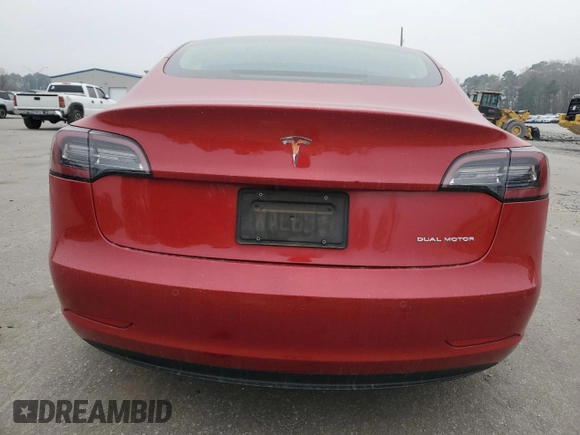 2020 Tesla Model 3 Long Range with VIN 5YJ3E1EB6LF620422, listed as a Copart auction lot 48899245 with 82,245 mi miles and Salvage Title. Bid and sale history available at carsss.com. Image 6.
