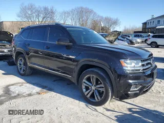 2019 Volkswagen Atlas SEL R-Line with VIN 1V2RR2CA3KC546952, listed as a Copart auction lot 46692645 with 64,416 mi miles and Salvage title. Bid and sale history available at DreamBid. Image 4.