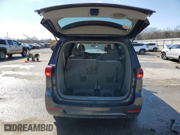 2016 Kia Sedona LX with VIN KNDMB5C16G6194683, listed as a Copart auction lot 47828165 with 155,320 mi miles and Salvage Title. Bid and sale history available at carsss.com. Image 6.