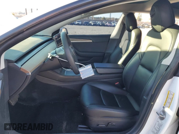 2021 Tesla Model 3 Long Range with VIN 5YJ3E1EB0MF059457, listed as a Copart auction lot 46277945 with 102,367 mi miles and Salvage Title. Bid and sale history available at carsss.com. Image 7.