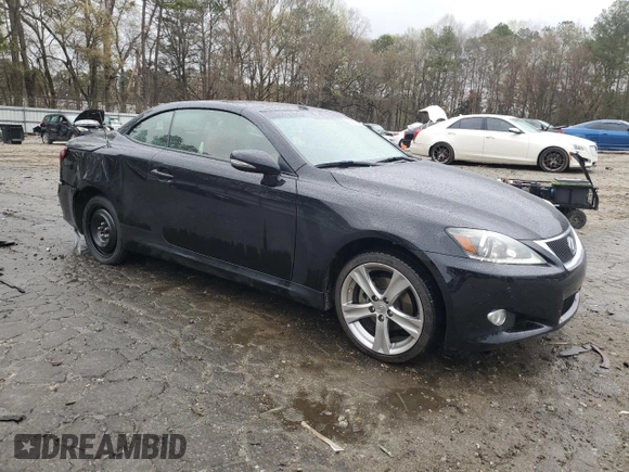 2012 Lexus IS 250 C with VIN JTHFF2C28C2522934, listed as a Copart auction lot 49918695 with 109,595 mi miles and Salvage title. Bid and sale history available at DreamBid. Image 4.