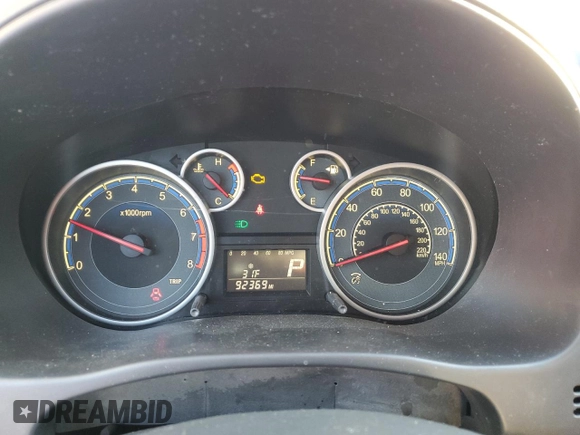 2011 Suzuki SX4 Crossover with VIN JS2YB5A38B6304623, listed as a Copart auction lot 88480495 with 92,369 mi miles and Salvage Title. Bid and sale history available at carsss.com. Image 9.