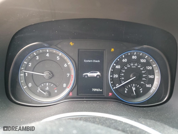 2018 Hyundai Kona Ultimate with VIN KM8K53A5XJU098580, listed as a Copart auction lot 58132274 with 70,963 mi miles and Salvage Title. Bid and sale history available at carsss.com. Image 9.