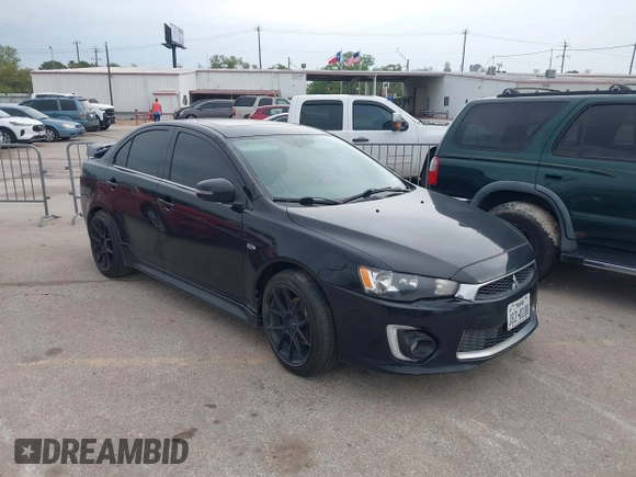 2016 Mitsubishi Lancer GT with VIN JA32U8FW8GU011501, listed as a IAAI auction lot 41779016 with 153,082 mi miles. Bid and sale history available at carsss.com. Image 1.