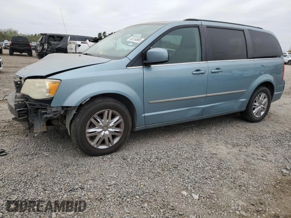 2010 Chrysler Town & Country Touring with VIN 2A4RR5D10AR285085, listed as a Copart auction lot 46134965 with 295,888 mi miles and Salvage Title. Bid and sale history available at carsss.com. Image 1.