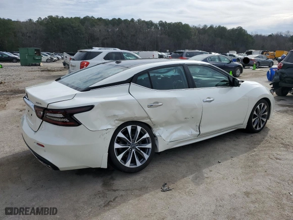2023 Nissan Maxima Platinum with VIN 1N4AA6FV1PC507737, listed as a Copart auction lot 45712415 with 28,135 mi miles and Salvage Title. Bid and sale history available at carsss.com. Image 3.