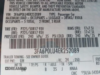 2014 Ford Fusion SE Hybrid with VIN 3FA6P0LU4ER252089, listed as a IAAI auction lot 41982070 with 47,512 mi miles. Bid and sale history available at carsss.com. Image 9.