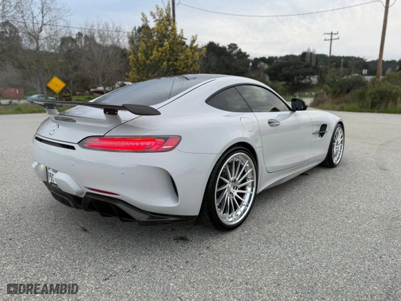 2018 Mercedes-Benz AMG GT with VIN WDDYJ7KA0JA021138, listed as a Copart auction lot 47689855 with 24,849 mi miles and Salvage Title. Bid and sale history available at carsss.com. Image 4.