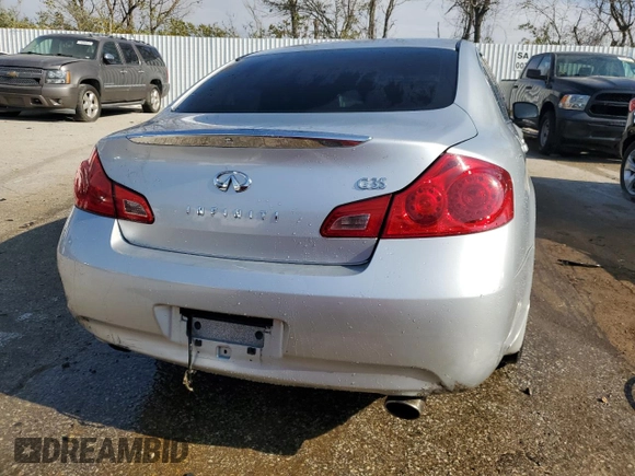 2007 Infiniti G35 Journey with VIN JNKBV61E67M725143, listed as a Copart auction lot 74765013 with 107,543 mi miles and Salvage Title. Bid and sale history available at DreamBid. Image 6.