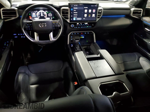 2022 Toyota Tundra Platinum with VIN 5TFNA5DB3NX010399, listed as a Copart auction lot 88658185 with 28,045 mi miles and Salvage title. Bid and sale history available at DreamBid. Image 8.
