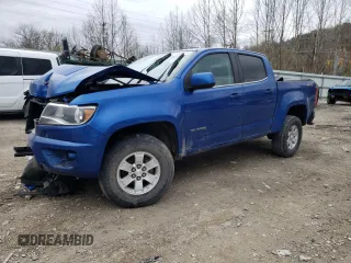 2020 Chevrolet Colorado 4WD Work Truck with VIN 1GCGTBEN4L1130643, listed as a Copart auction lot 49986855 with 75,423 mi miles and Salvage Title. Bid and sale history available at carsss.com. Image 1.