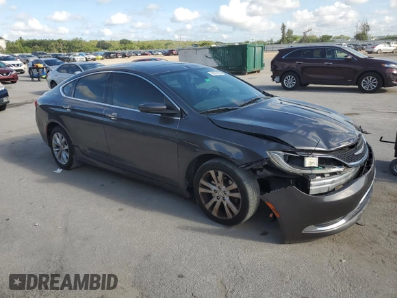 2015 Chrysler 200 Limited z VIN 1C3CCCAB4FN718771, wystawiony jako Copart lot #60674935 z przebiegiem 201 276 mil mil oraz Czysty tytuł • Clean title. Historia ofert i sprzedaży dostępna na DreamBid. Obrazek 4.