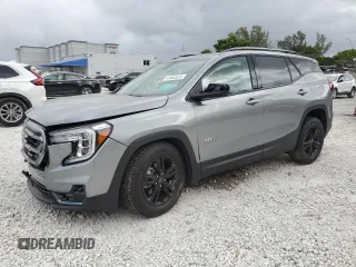 2024 GMC Terrain AT4 with VIN 3GKALYEG8RL332708, listed as a Copart auction lot 47692825 with 176 mi miles and Salvage Title. Bid and sale history available at carsss.com. Image 1.