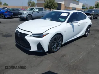 2024 Lexus IS 350 F Sport z VIN JTHGZ1B28R5076461, wystawiony jako IAAI lot #42116778 z przebiegiem 14 090 mil mil oraz . Historia ofert i sprzedaży dostępna na DreamBid. Obrazek 2.