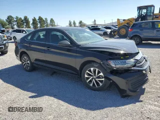 2023 Volkswagen Jetta S with VIN 3VW5M7BU4PM032750, listed as a Copart auction lot 55980285 with 23,660 mi miles and Salvage title. Bid and sale history available at DreamBid. Image 4.