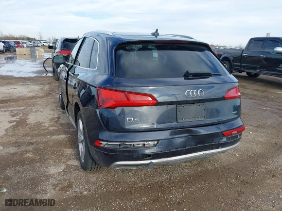 2019 Audi Q5 Premium Plus with VIN WA1BNAFY2K2055483, listed as a IAAI auction lot 41443610 with 89,885 mi miles. Bid and sale history available at carsss.com. Image 6.