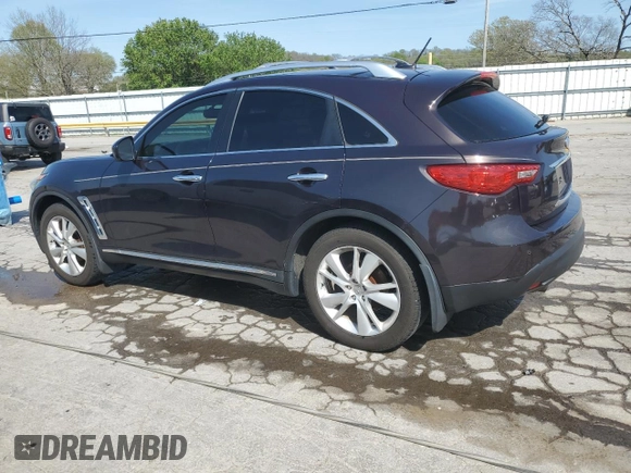 2012 Infiniti FX with VIN JN8AS1MW0CM154986, listed as a Copart auction lot 52563955 with 145,113 mi miles and Non repairable. Bid and sale history available at DreamBid. Image 2.
