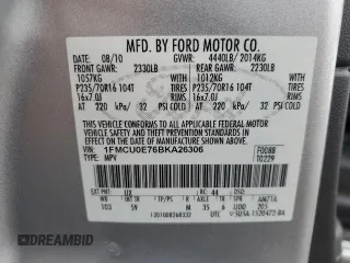 2011 Ford Escape Limited с VIN 1FMCU0E76BKA26306, выставлен на аукционе Copart как лот 57873275 с пробегом 105 971 миль миль и Списание • Salvage title. История ставок и продаж доступна на DreamBid. Изображение 13.