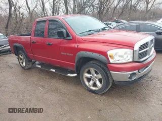 2007 Dodge 1500 SLT with VIN 1D7HU18P27S210568, listed as a IAAI auction lot 41736081 with 154,970 mi miles. Bid and sale history available at carsss.com. Image 1.
