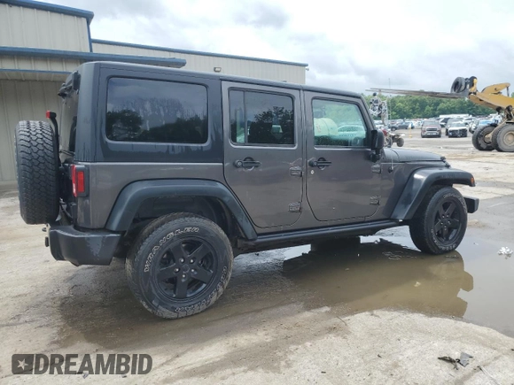 2016 Jeep Wrangler Unlimited Sport with VIN 1C4BJWDG1GL165418, listed as a Copart auction lot 61364095 with 123,772 mi miles and Salvage title. Bid and sale history available at DreamBid. Image 3.