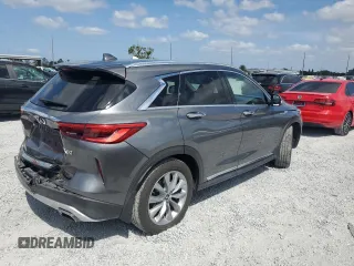 2019 Infiniti QX50 LUXE with VIN 3PCAJ5M16KF133173, listed as a Copart auction lot 54772045 with 59,571 mi miles and Salvage Title. Bid and sale history available at carsss.com. Image 3.