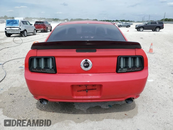 2006 Ford Mustang GT Deluxe with VIN 1ZVHT82H265135243, listed as a Copart auction lot 49623955 with 109,615 mi miles and Salvage Title. Bid and sale history available at DreamBid. Image 6.