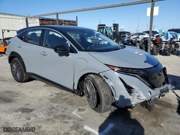 2023 Nissan ARIYA VENTURE+ with VIN JN1BF0AA1PM408849, listed as a Copart auction lot 46351394 with 7,117 mi miles. Bid and sale history available at carsss.com. Image 4.