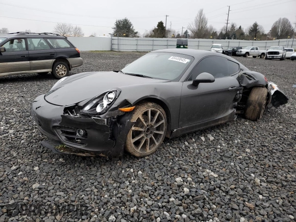 2014 Porsche Cayman with VIN WP0AA2A81EK170848, listed as a Copart auction lot 54178125 with 42,979 mi miles and Salvage Title. Bid and sale history available at DreamBid. Image 1.